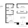 Floor plan: U4 Urban One Bedroom