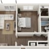Floor plan: 2 Bedroom, 1.5 Bathroom