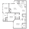 Floor plan: 2x1 Sunflower