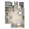 Floor plan: Studio Without Balcony