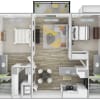Floor plan: B1-988-2-WD