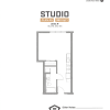 Floor plan: Studio E Landing
