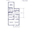 Floor plan: 2br/2ba