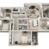 Floor plan: 3 Bedroom