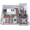 Floor plan: A1 - (Garage Included with Rent) 