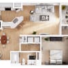 Floor plan: 1 Bed, 1 Bath
