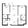Floor plan: Two Bedroom - D (Balcony)