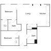 Floor plan: 2 Bedroom 2 Bathroom D3