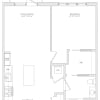 Floor plan: 1 Bed/1 Bath-A2