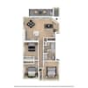 Floor plan: 2 Bedroom 2 Bathroom