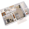 Floor plan: 1 Bedroom, 1 Bathroom Plus Den
