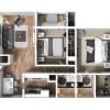 Floor plan: 2 x 2