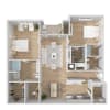 Floor plan: Two Bedroom