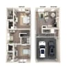 Floor plan: TH-B1