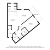 Floor plan: Premium - 1 Bedroom, 1 Bath