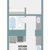 Floor plan: 1B