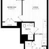 Floor plan: 1 Bed/1 Bath-A9M3