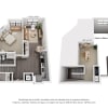 Floor plan: 1-Bedroom 1-Bath w/ Loft | 939 sqft