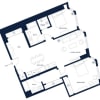 Floor plan: 2 Bed/2 Bath-M