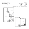 Floor plan: 1B1LF