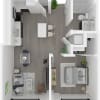 Floor plan: 1x1