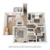 Floor plan: 2x2A