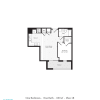 Floor plan: 1 BR 1B