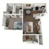 Floor plan: B - 1 Bed 1 Bath