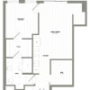 Floor plan: 1 Bed/1 Bath Den-D1