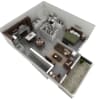 Floor plan: 1 BR Designer Overlook