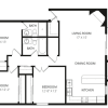 Floor plan: 3x2 Hefner