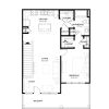 Floor plan: 1BR 1BA (857 SF)