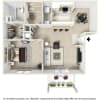 Floor plan: 1 Bedroom