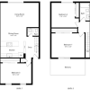 Floor plan: 3 Bedroom 2 Bath