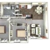 Floor plan: Two Bedroom | One Bath