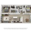 Floor plan: Model B1