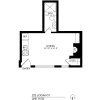 Floor plan: Studio, One Bath