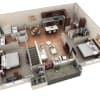 Floor plan: 2 BR Grand Overlook