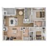 Floor plan: B3 - Renovated