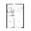 Floor plan: 1x1 - A4 - Iron Flats