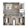 Floor plan: 2 Bedroom Apartment in Prime Location in Columbus