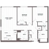 Floor plan: 2 Bed/2 Bath - B3 Bldg C