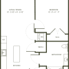Floor plan: One Bedroom C