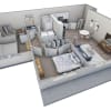 Floor plan: 2-1 BR Horizon Courtyard