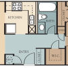 Floor plan: 1x1-682