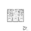 Floor plan: North 2x2