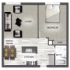 Floor plan: 1 Bedroom