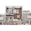 Floor plan: C1 Renovated