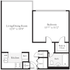 Floor plan: A1-800sq-Tier28-29