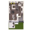 Floor plan: 2 Bed TH - 1735 SF